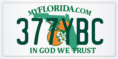 FL license plate 377YBC