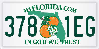 FL license plate 3781EG