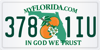 FL license plate 3781IU