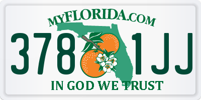 FL license plate 3781JJ