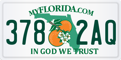 FL license plate 3782AQ