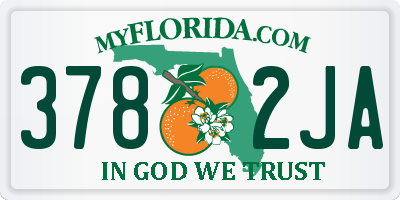 FL license plate 3782JA