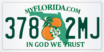 FL license plate 3782MJ