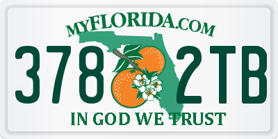 FL license plate 3782TB