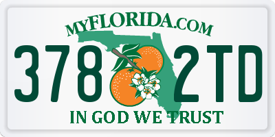 FL license plate 3782TD
