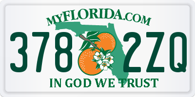 FL license plate 3782ZQ