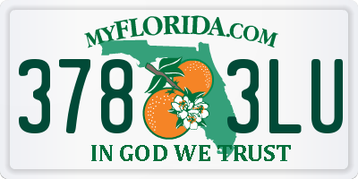 FL license plate 3783LU