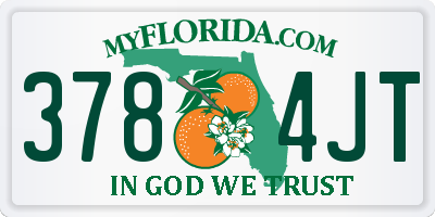 FL license plate 3784JT
