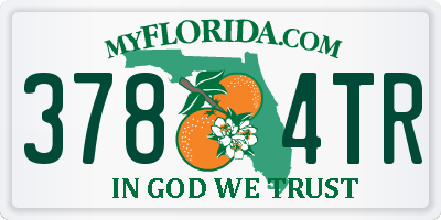 FL license plate 3784TR