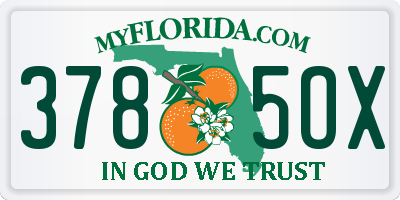 FL license plate 3785OX