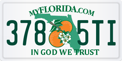 FL license plate 3785TI
