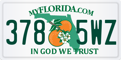 FL license plate 3785WZ