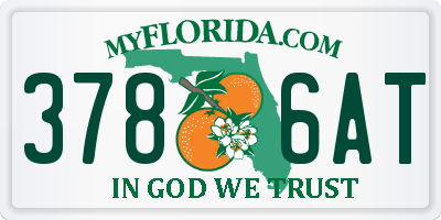 FL license plate 3786AT