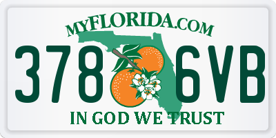 FL license plate 3786VB