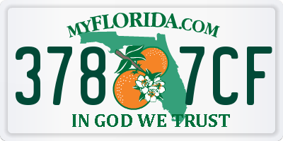 FL license plate 3787CF