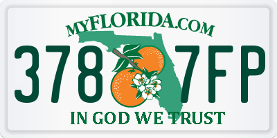 FL license plate 3787FP
