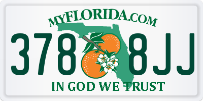 FL license plate 3788JJ