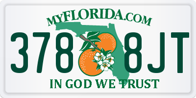 FL license plate 3788JT
