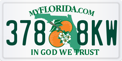 FL license plate 3788KW