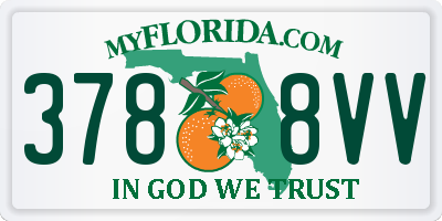 FL license plate 3788VV