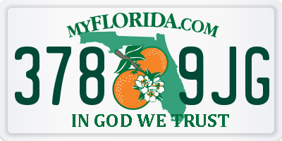 FL license plate 3789JG