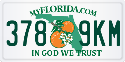 FL license plate 3789KM