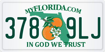FL license plate 3789LJ
