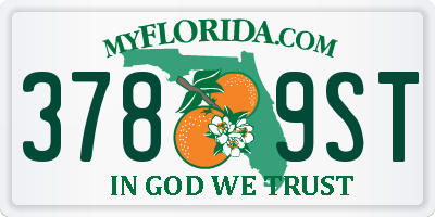FL license plate 3789ST