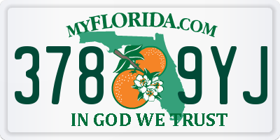 FL license plate 3789YJ