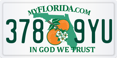 FL license plate 3789YU