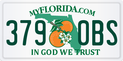FL license plate 3790BS