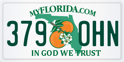 FL license plate 3790HN