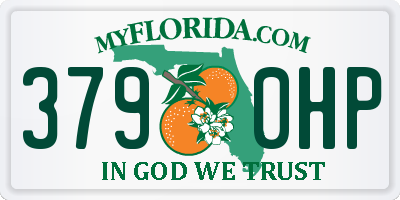 FL license plate 3790HP