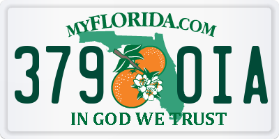 FL license plate 3790IA