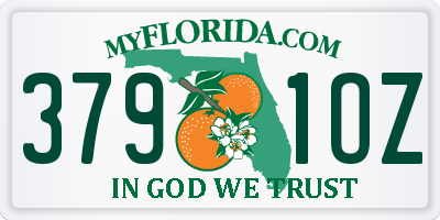 FL license plate 3791OZ