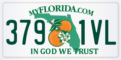 FL license plate 3791VL