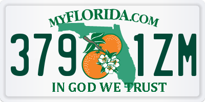 FL license plate 3791ZM