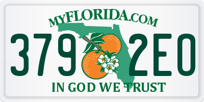 FL license plate 3792EO