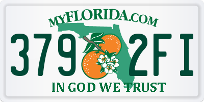 FL license plate 3792FI