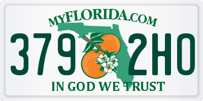 FL license plate 3792HO