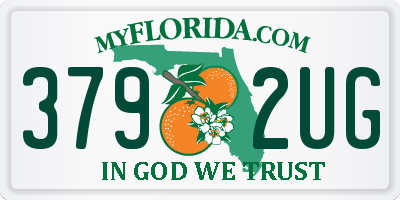 FL license plate 3792UG