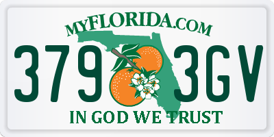 FL license plate 3793GV