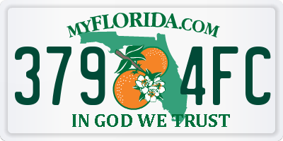 FL license plate 3794FC