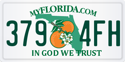 FL license plate 3794FH