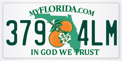 FL license plate 3794LM