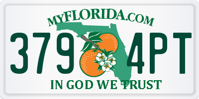 FL license plate 3794PT