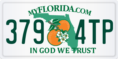 FL license plate 3794TP