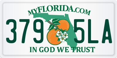FL license plate 3795LA