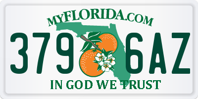 FL license plate 3796AZ