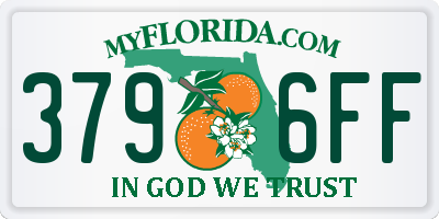 FL license plate 3796FF